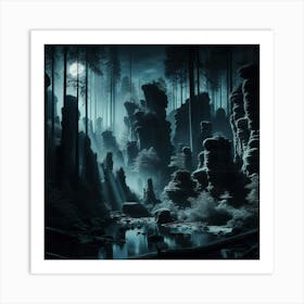 Dark Forest 79 Art Print