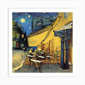 Cafe Terrace At Night, Van Gogh 10 Art Print