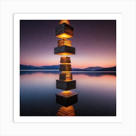 Stacks Of Books Art Print