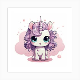 Cute Unicorn 231 Art Print