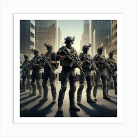 Snipers In The City 2 Art Print