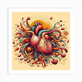 Heart Illustration Art Print