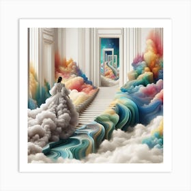 Dreamscape Inspired by: Guo Pei's Haute Couture and Architectural Influences 2 Art Print