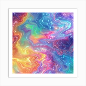 Psychedelic Abstract Painting Art Print