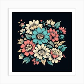 Floral Bouquet 1 Art Print