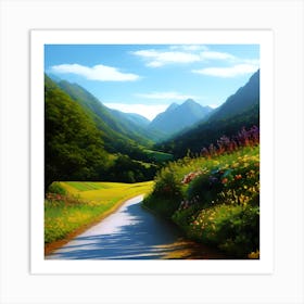 Road In The Mountains 2 Art Print