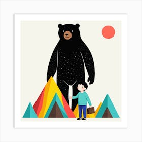 Illustration Of A Bear 6 Art Print