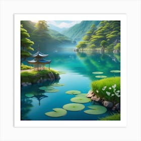 Asian Landscape 10 Art Print