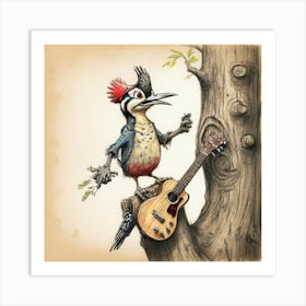 Woodpecker 8 Art Print