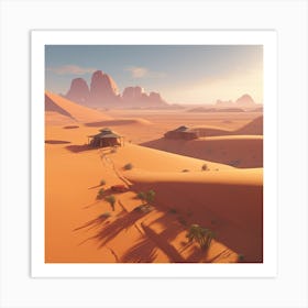 Sand Desert Art Print