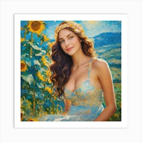 Sunflowers vb Art Print