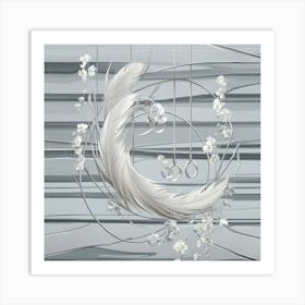 White Feathers 6 Art Print