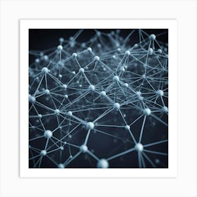 Abstract 3d Network Art Print