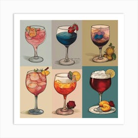 Default Drinks Inspired By Art And Literature Aesthetic 3 Art Print