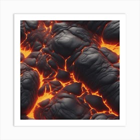 Lava texture 9 Art Print