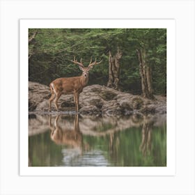 Mule Deer Art Print