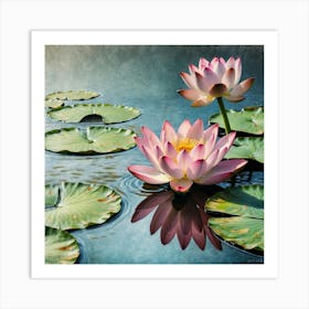 Lotus Lily Art Print