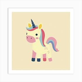 Charming Illustration Unicorn 1 Art Print