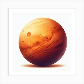 Planet Mars Art Print