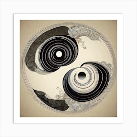 Yin Yang Symbol 10 Art Print