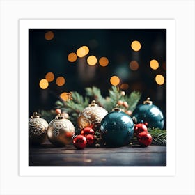 Christmas Ornaments 22 Art Print