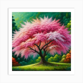 Cherry Blossom Tree 1 Art Print