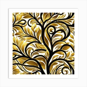 Gold Tree Art Print