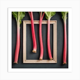 Rhubarb In A Frame 1 Art Print