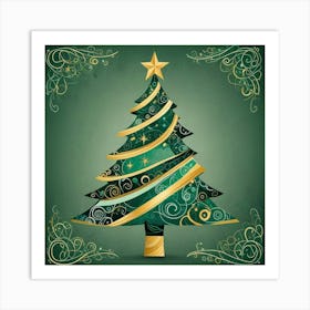 Christmas Tree Wall Arts (5) Art Print