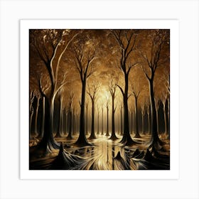 Dark Forest 22 Art Print