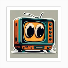 Cartoon Tv 3 Art Print