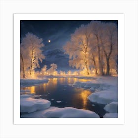 Winter Landscape Art Print