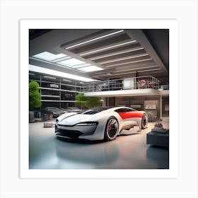 Futuristic Sports Car Art Print