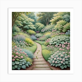 Garden Path 2 Art Print