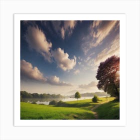 Landscape Stock Videos & Royalty-Free Footage 4 Art Print