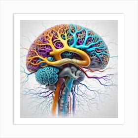 Human Brain 106 Art Print