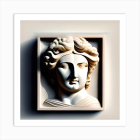 Greek Goddess Head 1 Art Print