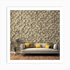 3D wall paper 1 Art Print