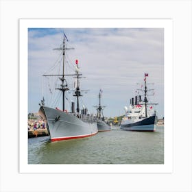 British Warships 1 Art Print