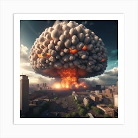 Nuclear Explosion Art Print