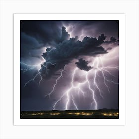 Lightning Art Print