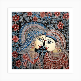 Indian Couple Art Print