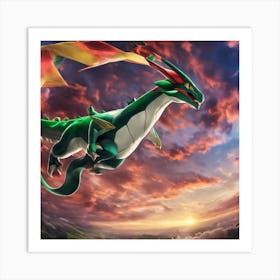 Pokemon Dragon 5 Art Print