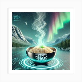 Northern Lights Mode Scifi Art Print