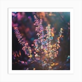 Bokeh Photography Floral Art Print