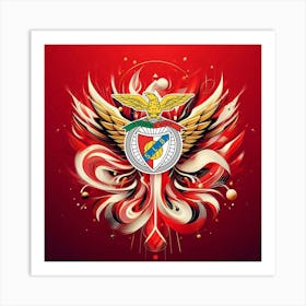 S.L. Benfica Logo Wall Art 14 Art Print