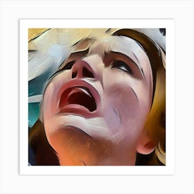 Crying Woman Art Print