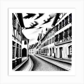 Street In Germany Art Print