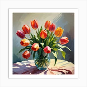 Tulips In Spring Art Print Art Print