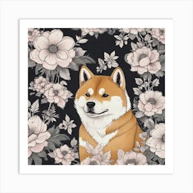 Shiba Inu 41 Art Print